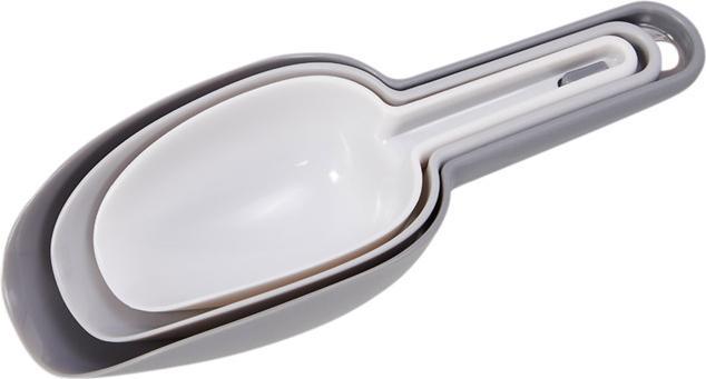 Actual product image Patisse Flour scoop set 3-piece stackable plastic 50/100/150 ml