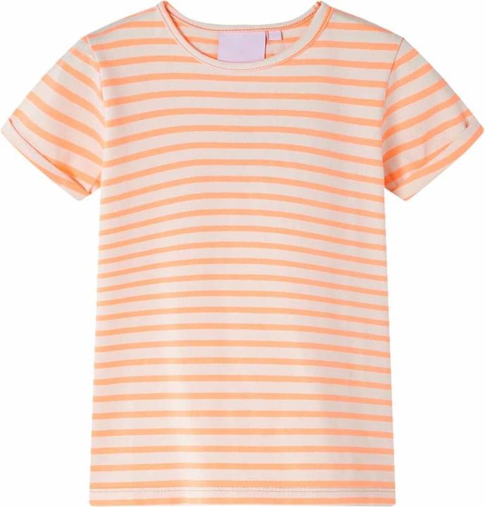 Produktbild vidaXL Kinder-T-Shirt Neonorange 140,Material: 95 % Baumwolle. 5 (140)