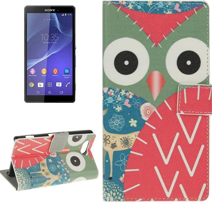 Produktbild König Design Handyhülle Tasche für Handy Sony Xperia Z3 Compact Eule mit Reh (Sony Xperia Z3 Compact)