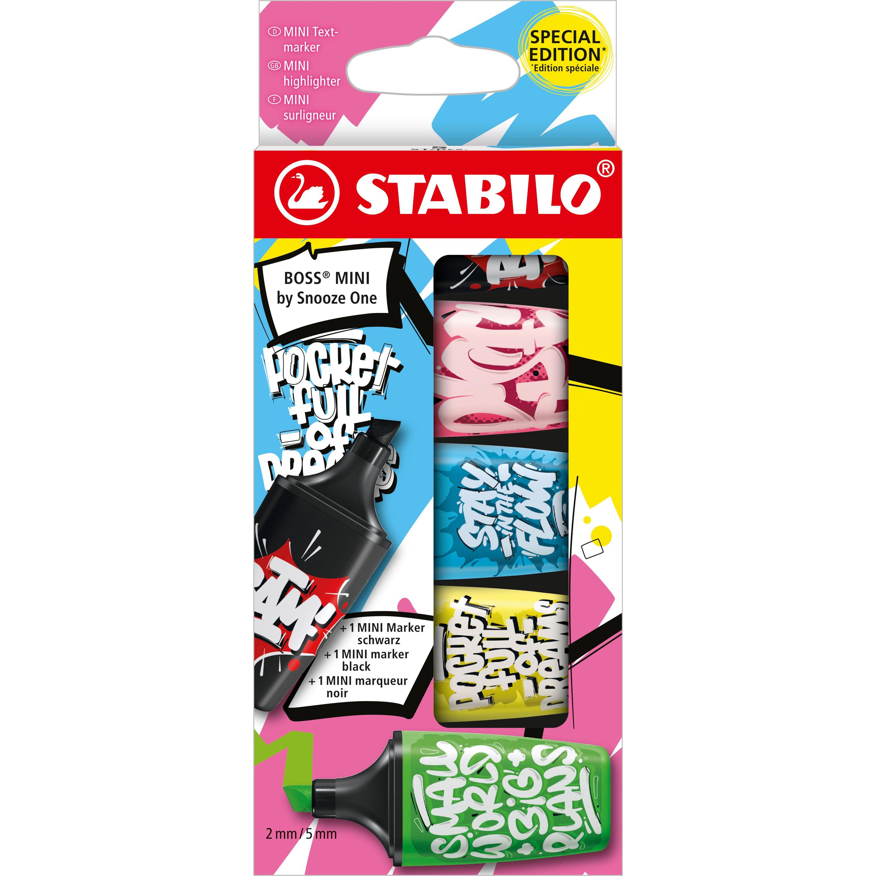 STABILO, Marker, Boss Mini (5 Farben, 5 mm, 5 x)