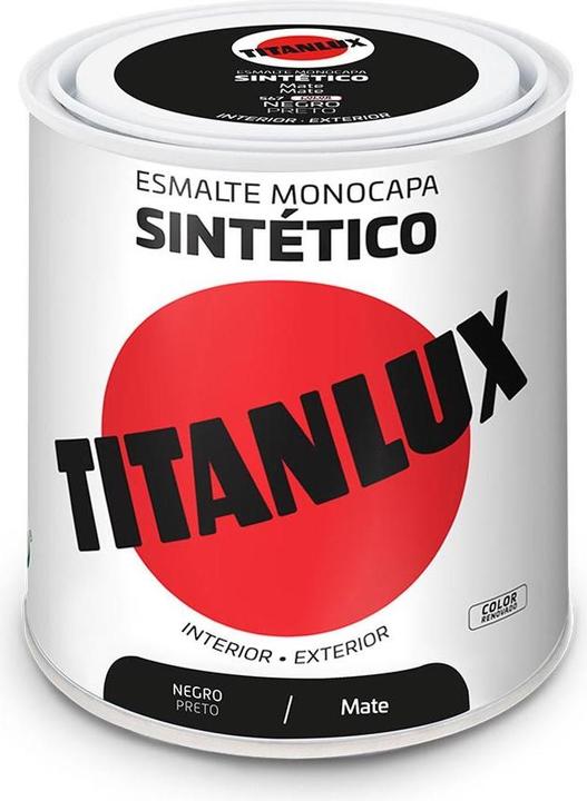 Produktbild Titanlux Synthetischer Nagellack Matte Black 250ml (mattschwarz)