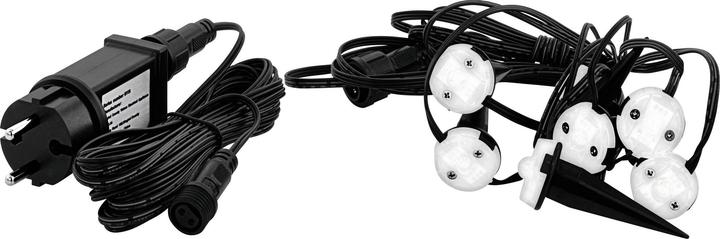 EGLO 900117 SPINETOLI 2 LED Aussen-Stehleuchte 6x0,4W 6900x30mm Transparent Timer Warmweiss IP65 (162 lm, IP65)