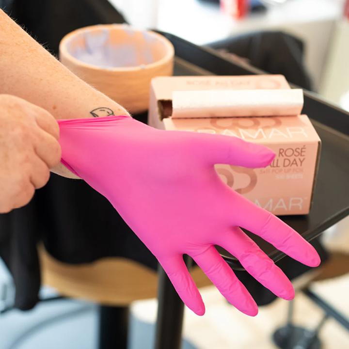 Produktbild Framar Handschuhe Small 100 Stk. pink