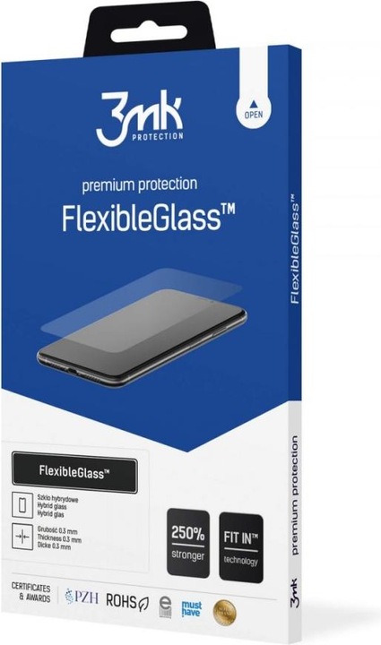 Actual product image 3MK hybrid glass Flexible 2.5D for iPhone 13 Mini (1 Piece, Apple iPhone 13 mini)