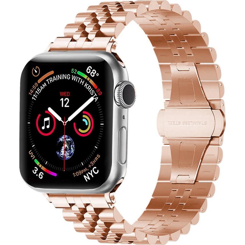 Thumbnail - Strap-it Stahlband (Edelstahl, Apple Watch), Uhrenarmband, Gold