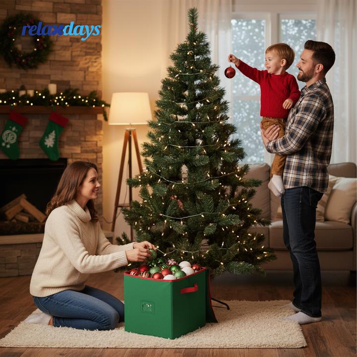 Actual product image Relaxdays Christmas bauble storage box (33 cm, 1x)