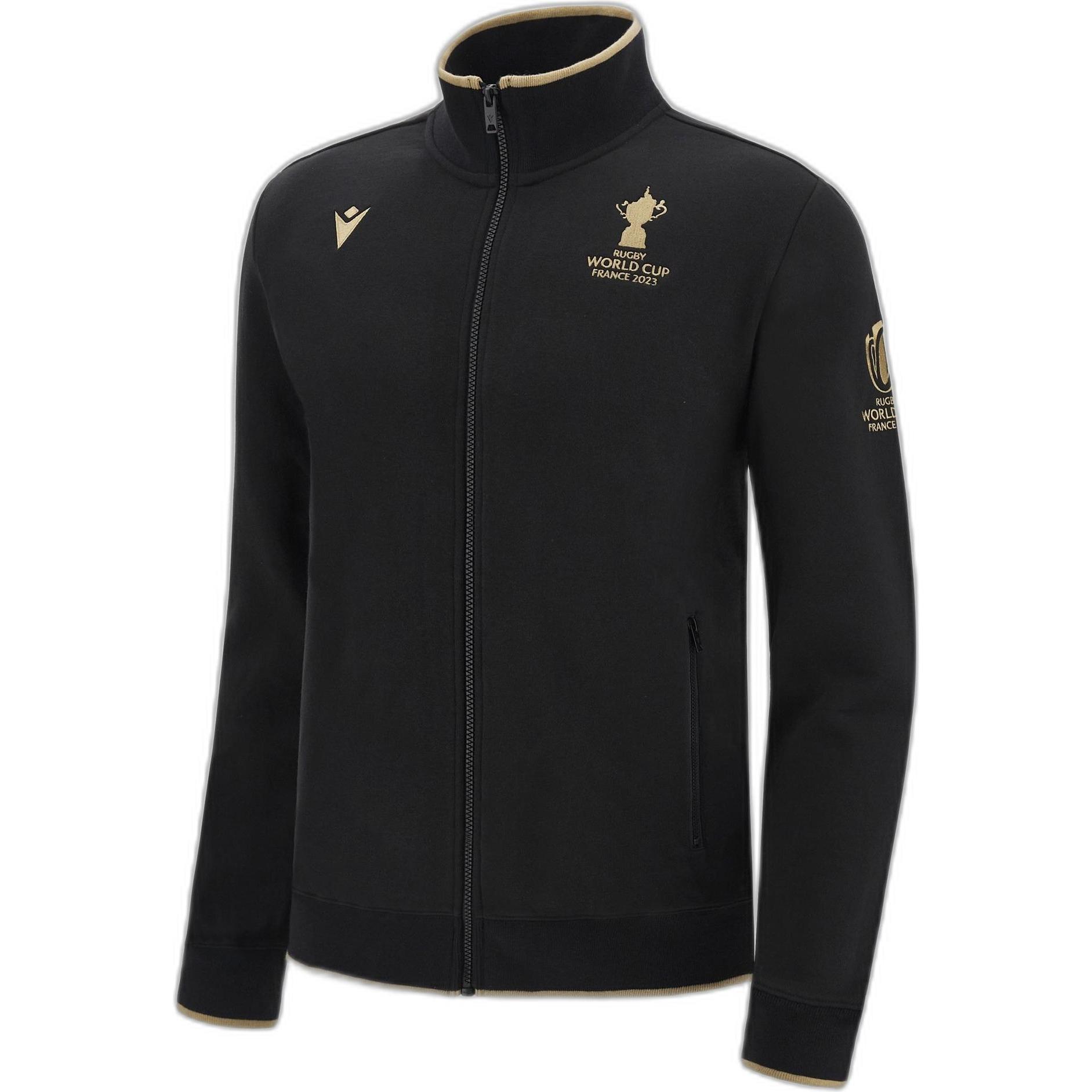 Macron, Unisex, Pullover, sweatjacke rwc 2022 frankreich, Schwarz, (XXL)