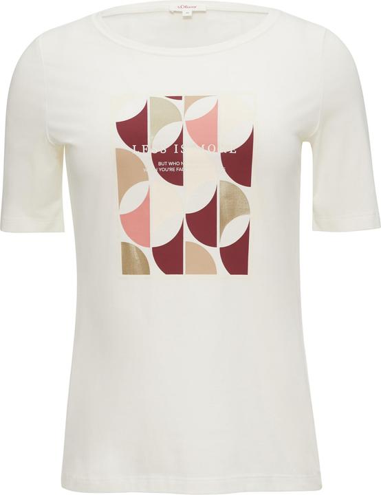 Produktbild S.Oliver T-Shirt T-Shirt mit Frontprint im Slim Fit (44)