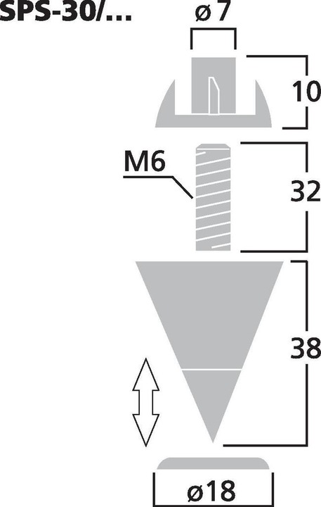 Immagine prodotto Monacor Set di spike per altoparlanti (4 pz.)