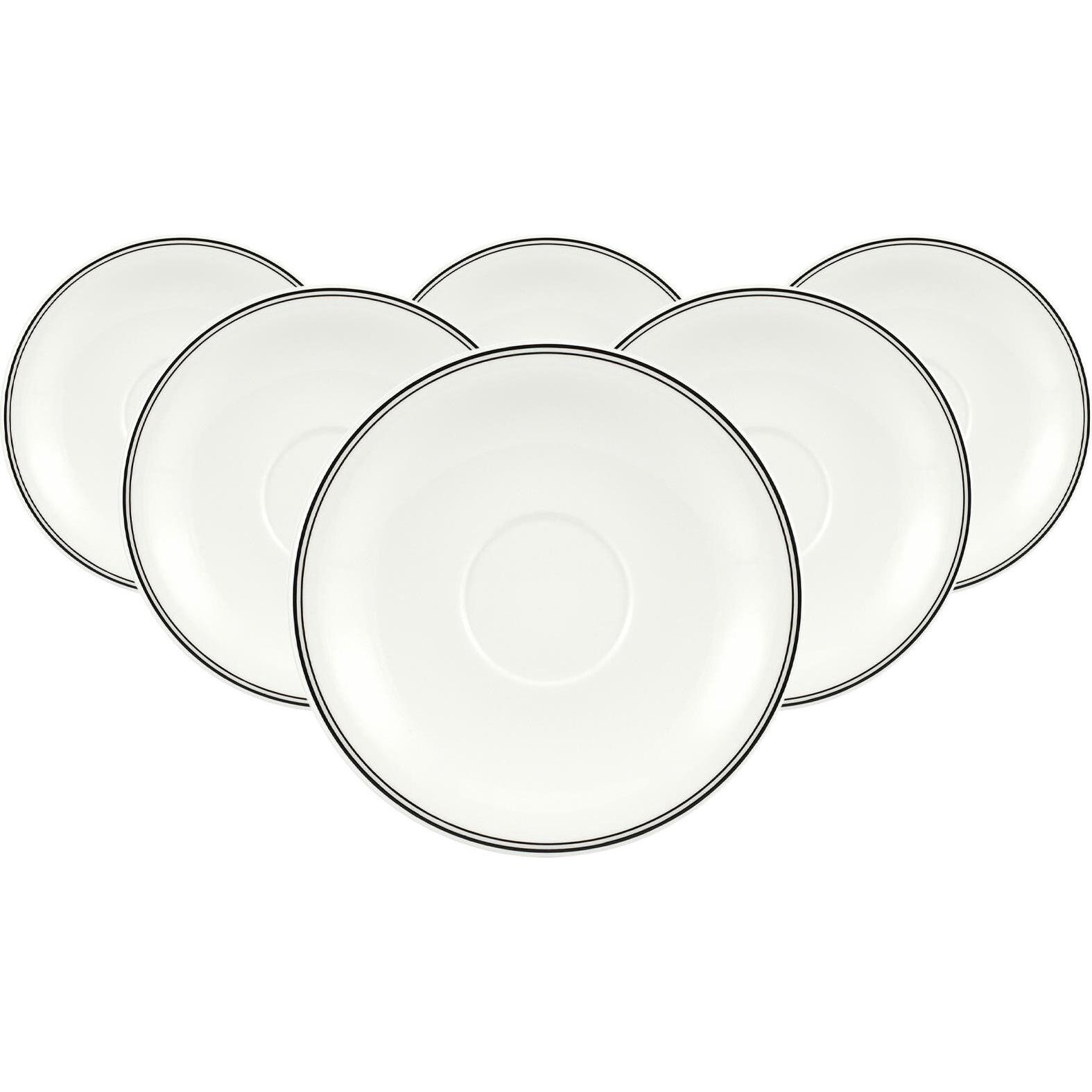Villeroy & Boch, Tasse, Charme & Breakfast Design Naif Café au lait Untertassen (6 x)