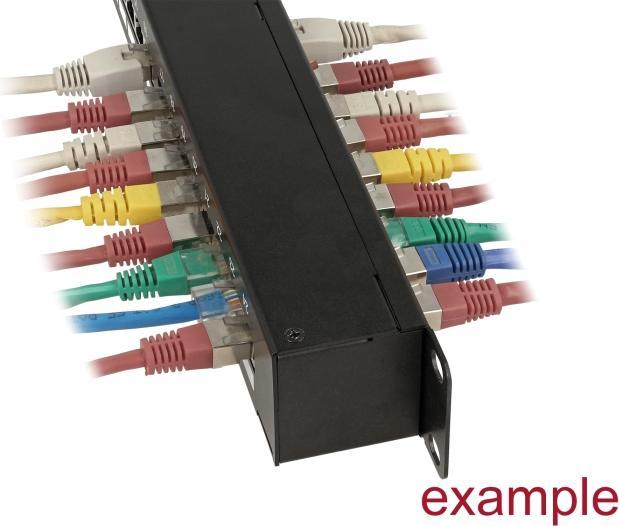 Produktbild Delock 19″ Kupplungs-Patchpanel 24 Port Cat.6