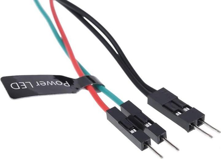 Productafbeelding Alphacool Voedingsknop/knop verbindingskabel - zwart 200cm