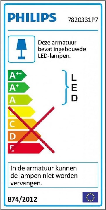 Energie-Label Philips Hue Play Erweiterung (530 lm)