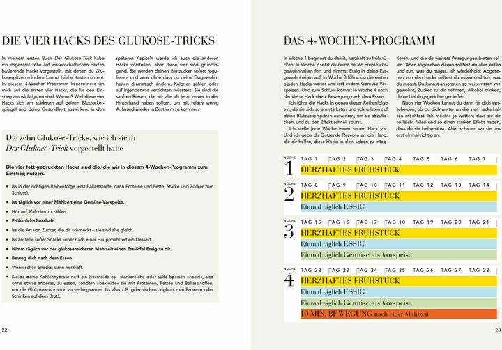 Nutritional values and ingredients Der Glukose-Trick - Das Praxisbuch (German, Jessie Inchauspe, 2023)