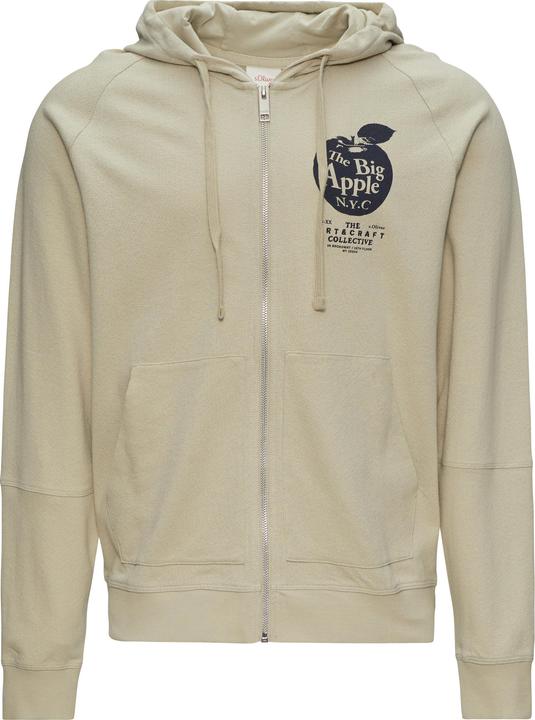 Image du produit s.Oliver Sweatshirt Jacke Leichte Sweatjacke mit Kapuze und Artwork (L, S)