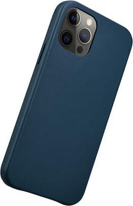 Produktbild iCarer iPhone 12/12 Pro Max Original Real Leather Back Cover blue RIX1208 (Apple iPhone 12 Pro Max)