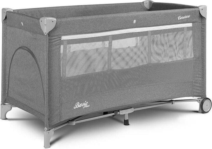 Actual product image Caretero Travel Cot Basic Plus Grey