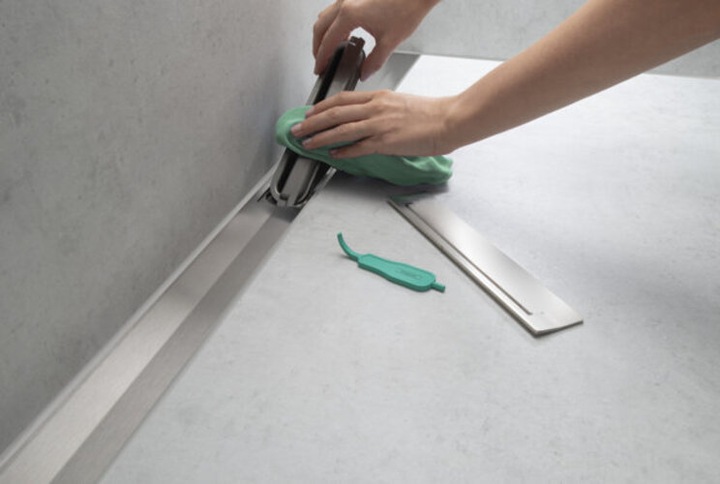 Image du produit hansgrohe HG Caniveau de douche RainDrain Flex kb. Wd-mon 900mm inox brossé (900 mm)