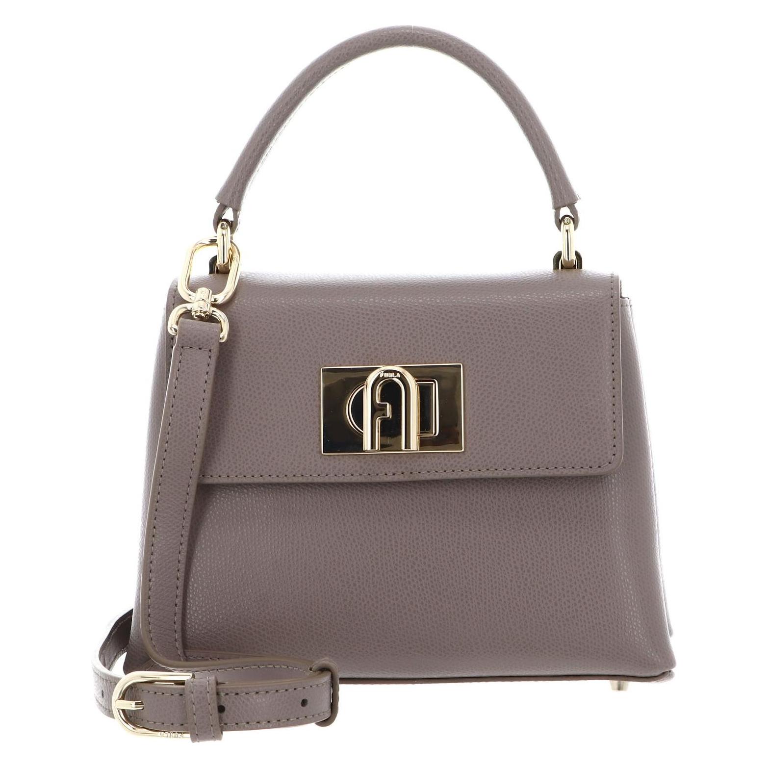 Furla, Damen, Handtasche, 1927 Mini Top Handle Bag, Grau