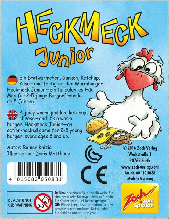 Actual product image Zoch ZOC05088 - Heckmeck Junior - figure/ dice game (DE, EN), for 2 to 5 players, aged 5 and older (German, English)