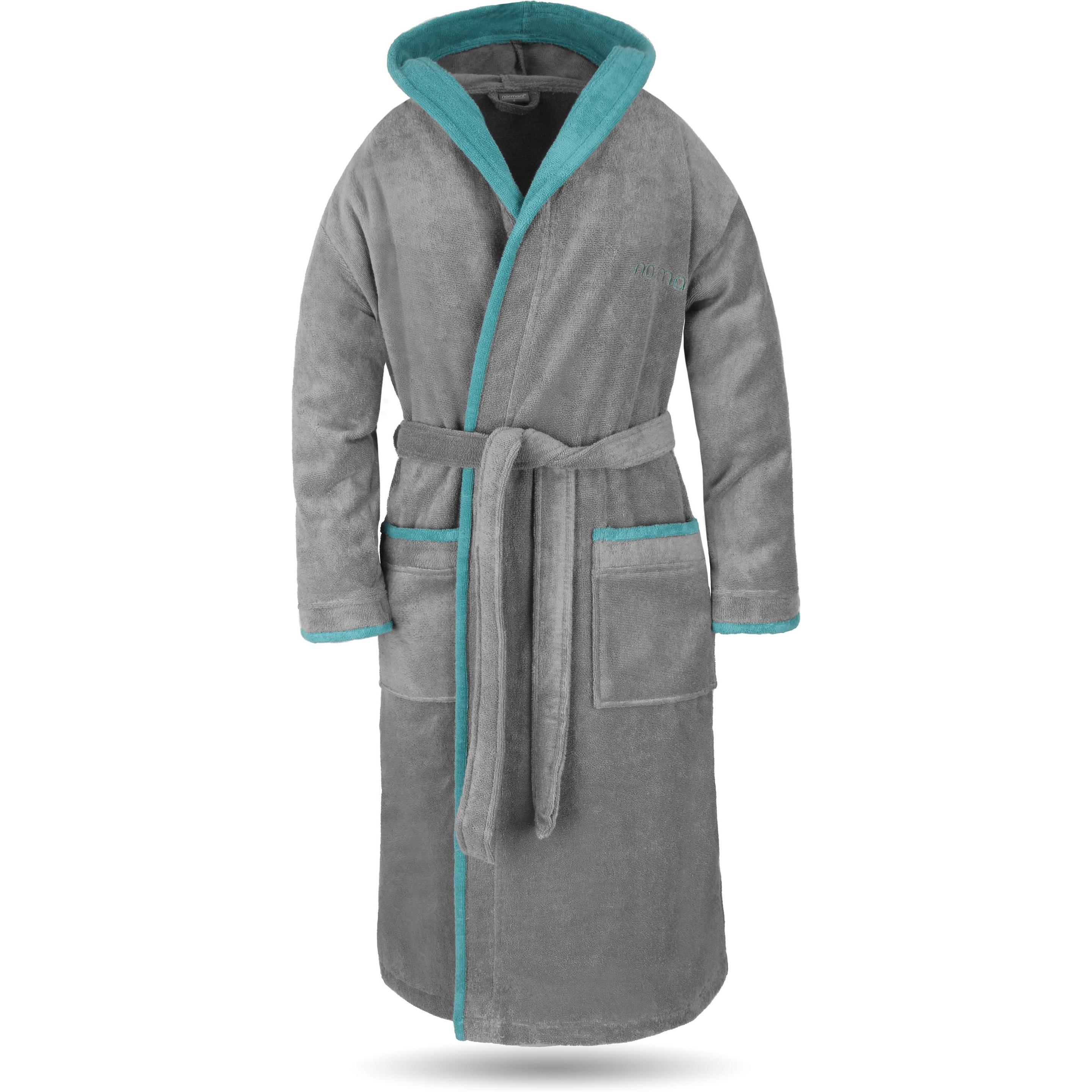 Normani, Bademantel, Unisex Baumwoll-Bademantel Rob (XS)