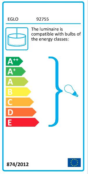 Etichetta energetica EGLO Tombolo (E27)