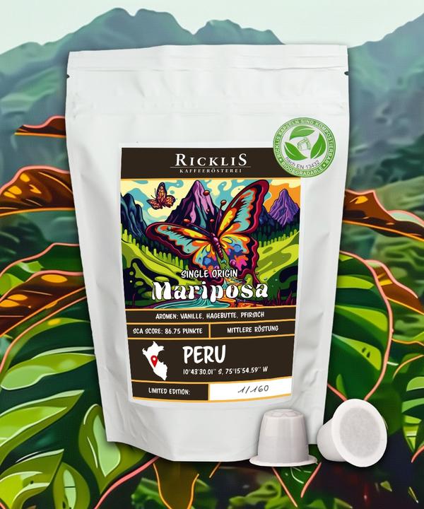 Produktbild RickliS Kaffeerösterei Mariposa (16 x Port., NESPRESSO Original) (16 x Port.)