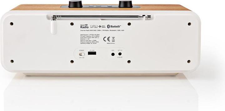 Actual product image Nedis Internet radio RDIN2500WT (DAB+, FM, Bluetooth, Wi-Fi)