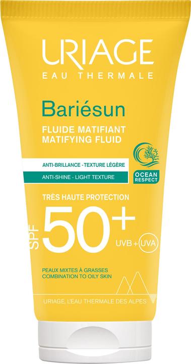 Productafbeelding Uriage Bariésun Matte Fluïde SPF50 (Zonnecrème gezicht, SPF 50, 50 ml, 74 g)