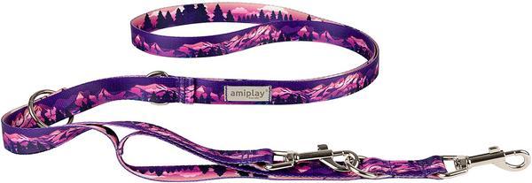 amiplay Leine Be Nature 7 in 1, L 100-200 x 2,5cm, Mountains (L, Hund, Allgemein)