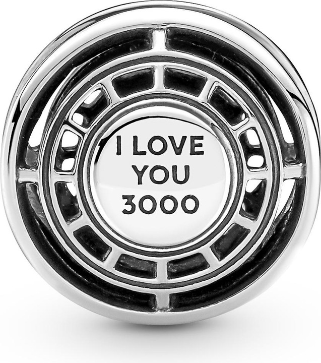 Actual product image Pandora Marvel The Avengers Iron Man Arc Reactor (Enamel, Silver 925)