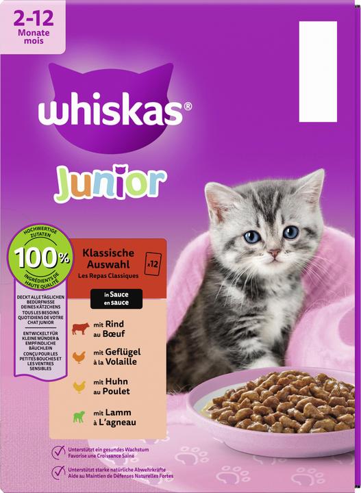Produktbild Whiskas Multipack (Junior, 12 Stk., 85 g)