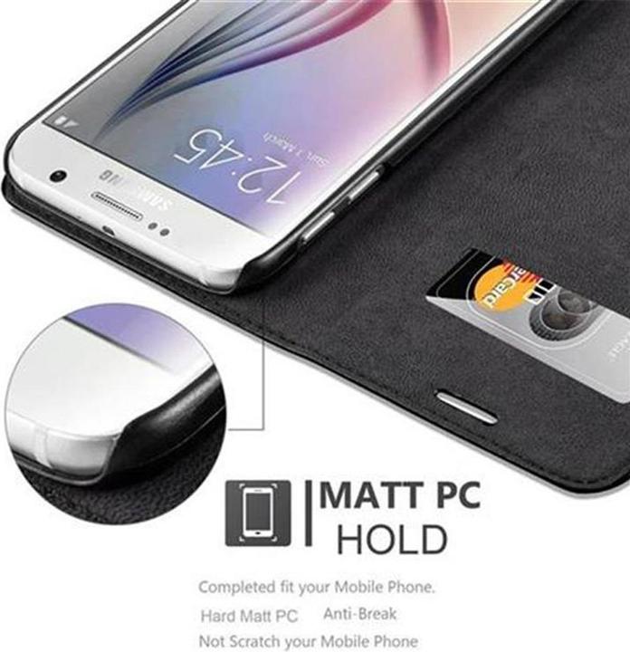 Actual product image Cadorabo Book Invisible Magnet Cover (Samsung Galaxy S6)