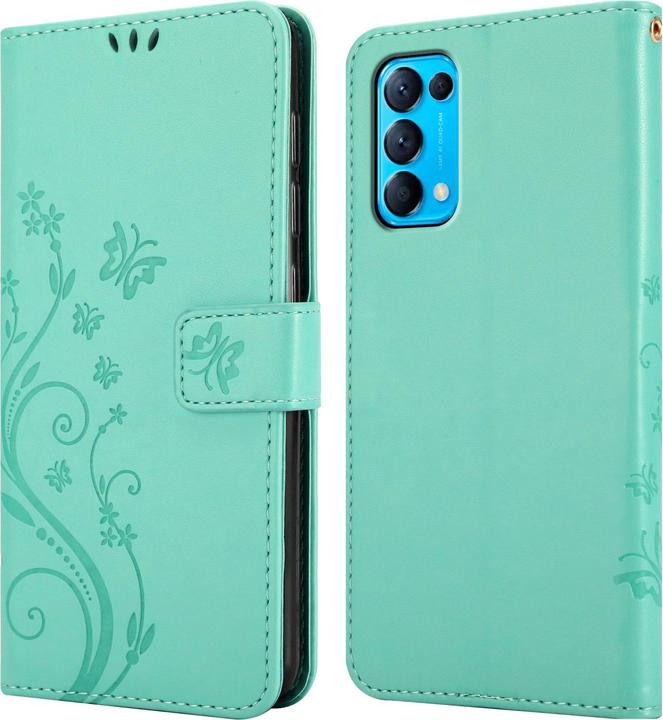 Actual product image Cadorabo Flower Book cover (Oppo Find X3 Lite)
