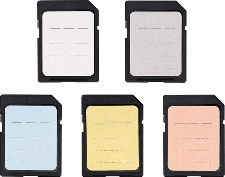 Actual product image JJC SDSL 480 memory card label sticker (SD)