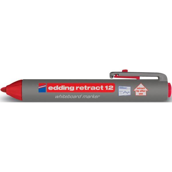 Thumbnail - Edding, Marker, Retract 12 (Rot, 3 mm, 1 x)