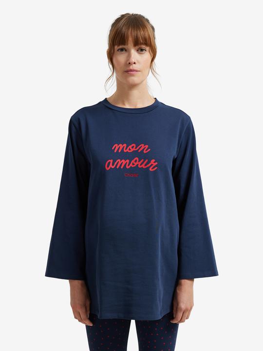 Actual product image Vertbaudet 2-piece MON AMOUR maternity pyjamas for pregnancy and breastfeeding (32, 34)
