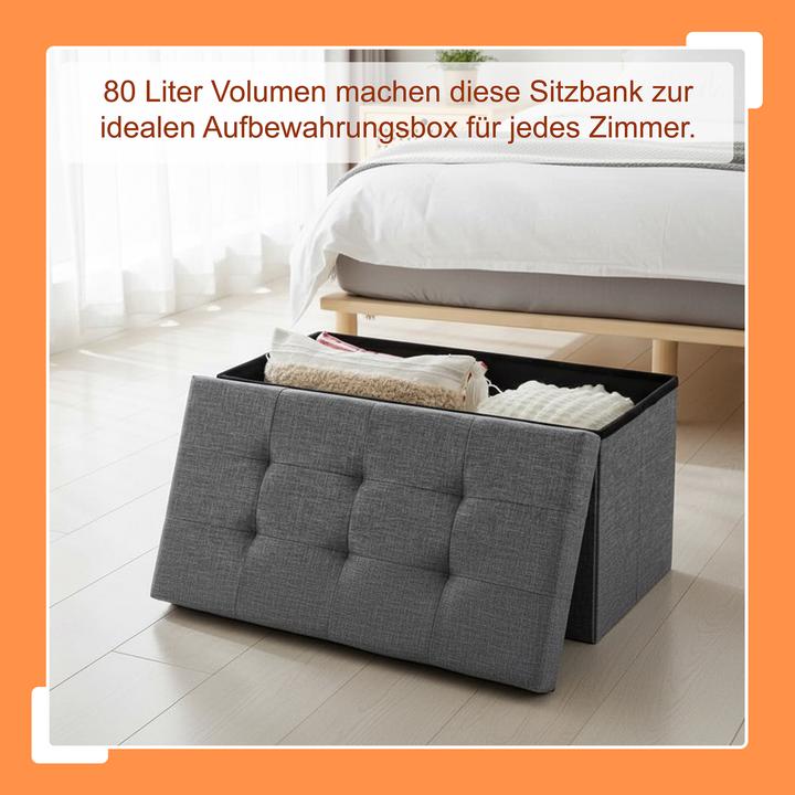 Actual product image Relaxdays Sitzbank aus Stoff (76 cm)