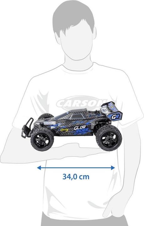 Actual product image Carson 1:12 Glow Rider 2.4GHz 100% RTR blau (RTR Ready-to-Run)