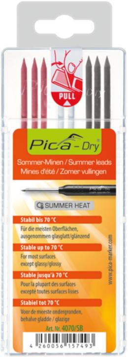 Actual product image Pica Replacement refills DRY SUMMER (8 pcs., 2.80 mm, 2B)