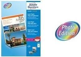Immagine prodotto Avery Carta fotografica laser a colori Premium, 100 Blatt (250 g/m², A4, 100 x)