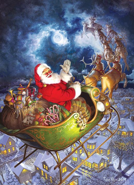 Actual product image Cobble Hill Puzzle 1000 pieces Merry Christmas to All (1000 pieces)