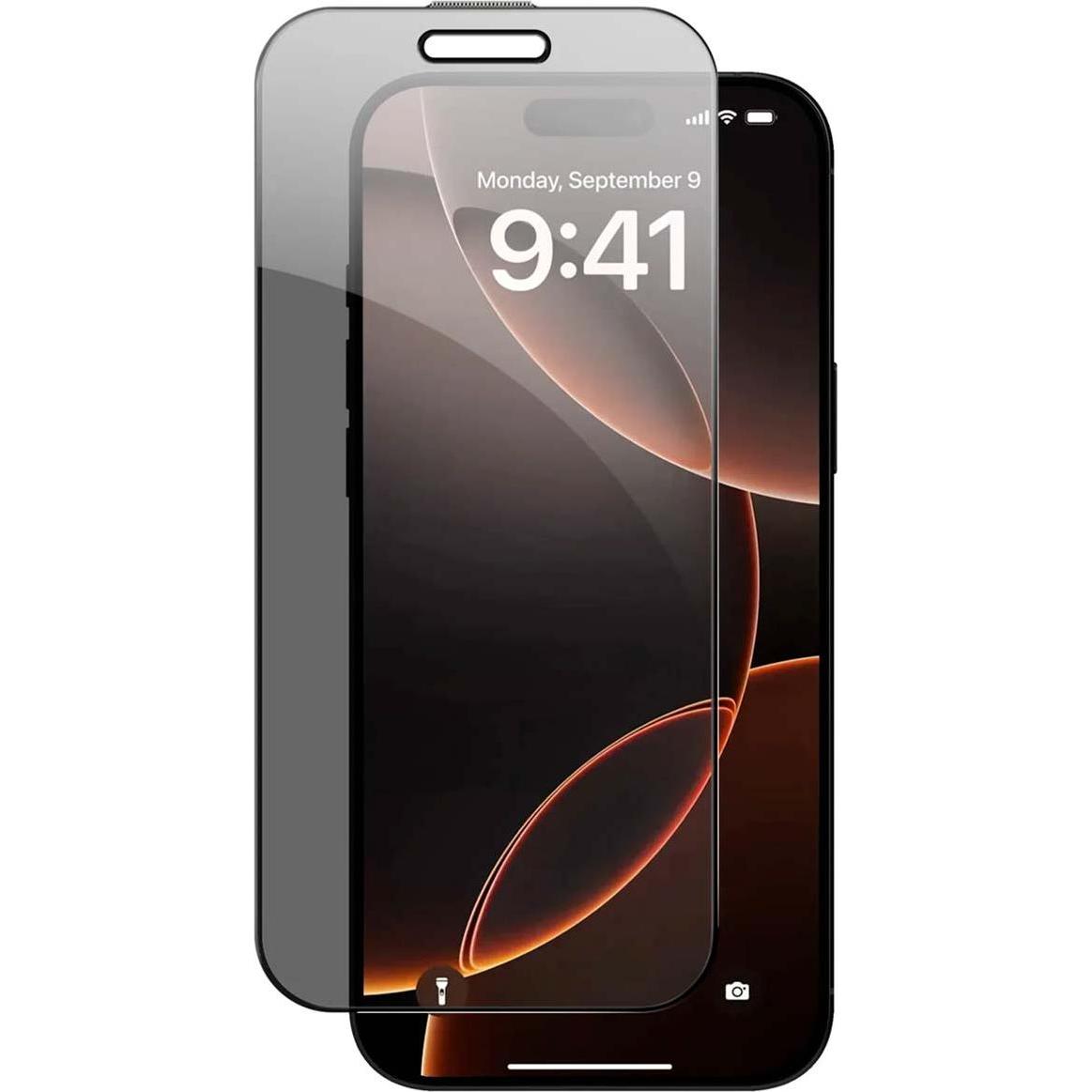 Crong EasyShield 2-Pack - Vetro blindato per iPhone 15 Pro Max (2 pezzi) (2 pz., Apple iPhone 15 Pro Max), Pellicola protettiva smartphone, Nero, Tras