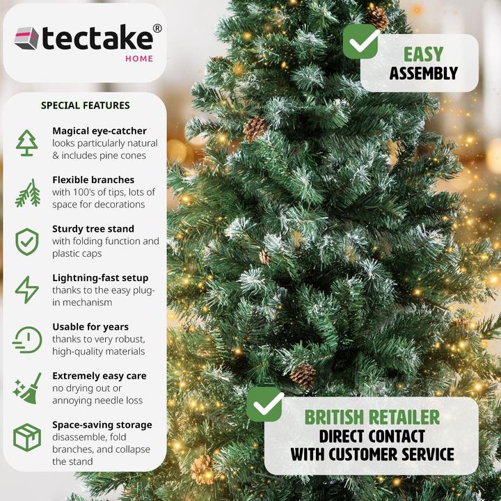 Produktbild tectake Künstlicher Weihnachtsbaum (180 cm)