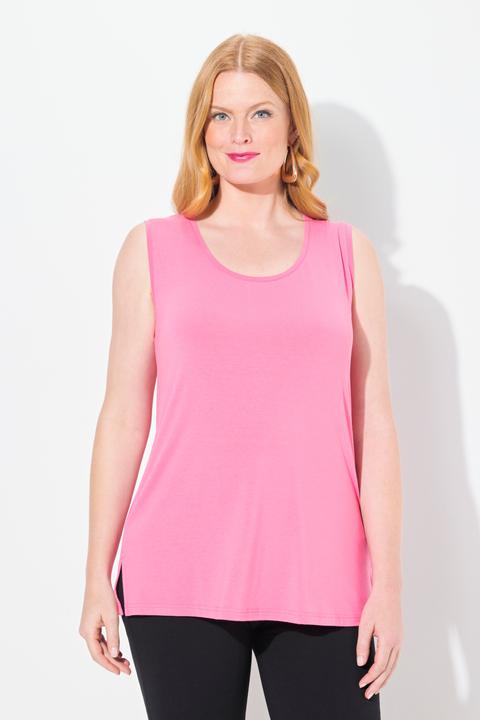 Produktbild Ulla Popken Top, Rundhals, Classic, Stretch, breite Träger, ärmellos (58)