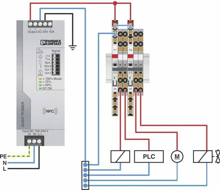 Actual product image Phoenix Contact PTCB E1 24DC/8A NO circuit breaker 1 NO contact 1 pc.