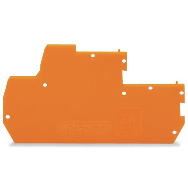 Wago Abschlussplatte, Elektronikzubehör + Gehäuse, Orange