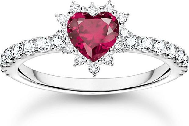 Produktbild Thomas Sabo Herz Ring Romance Silber (52, 925 Silber)