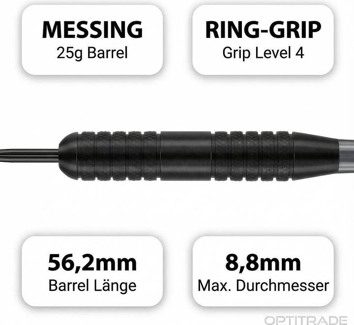 Actual product image Winmau Apocalypse Brass Steel Darts 25G (26.80 g)