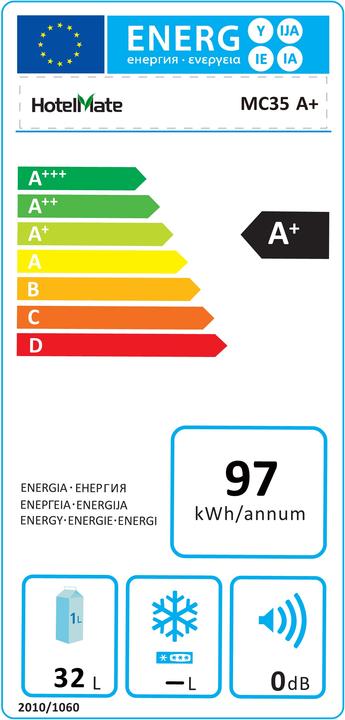 Energy Label PKM Mini fridge 35 A+ (32 l)